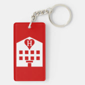 Love Hotel Japanse Emoji Sleutelhanger (achterkant)