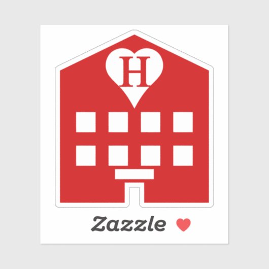 Love Hotel Japanse Emoji Sticker (Vel)