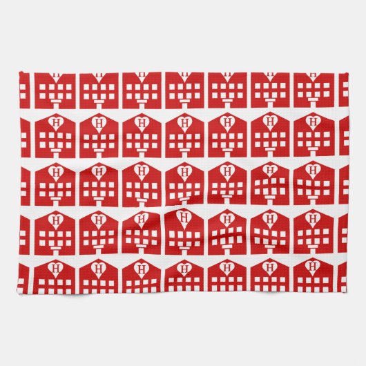 Love Hotel Japanse Emoji Theedoek (Horizontaal)