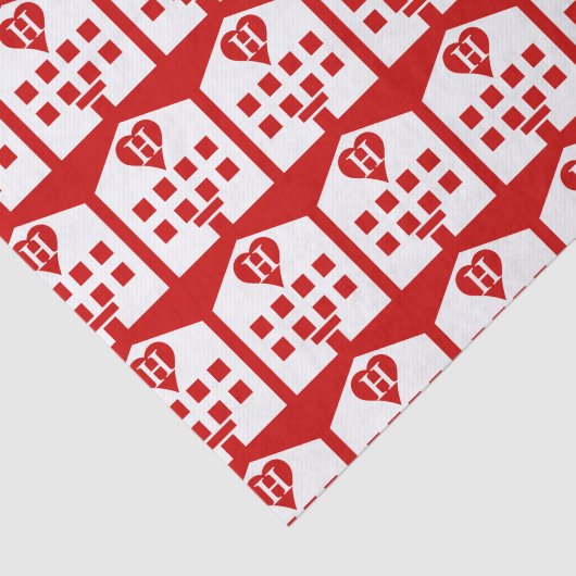 Love Hotel Japanse Emoji Tissuepapier (Detail)