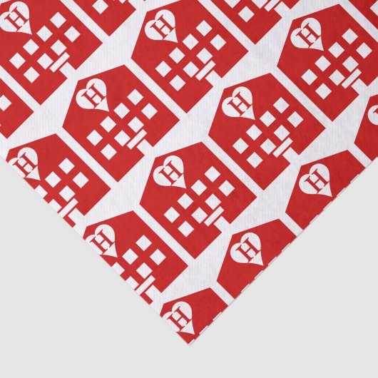 Love Hotel Japanse Emoji Tissuepapier (Detail)