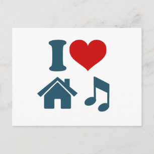 Love House Music Briefkaart