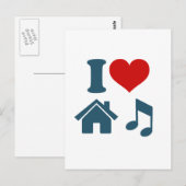 Love House Music Briefkaart (Voorkant / Achterkant)