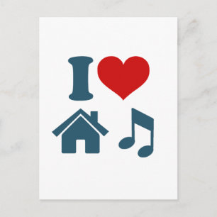 Love House Music Briefkaart