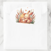 Love Hug Ovale Sticker (Tas)