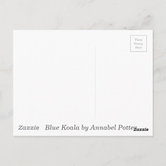 Love & Hugs Koala Bear Briefkaart (Achterkant)