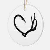 Love Hunting & Vist Keramisch Ornament (Links)
