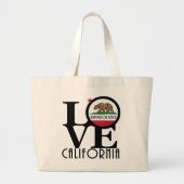 LOVE Huntington Beach Grote Tote Bag (Voorkant)