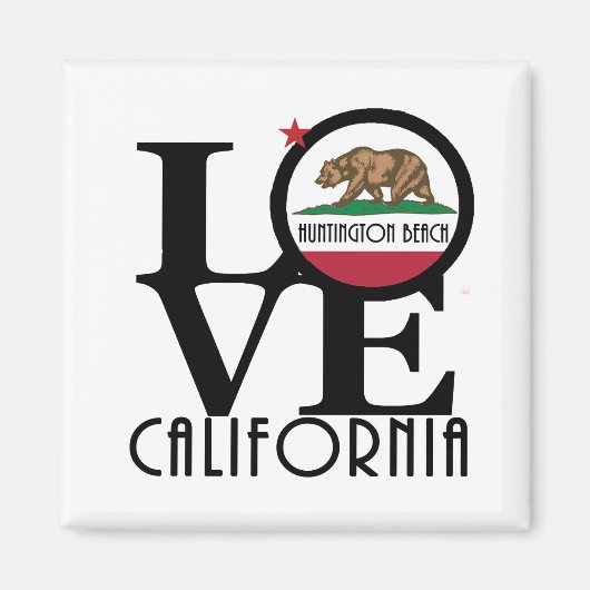 LOVE Huntington Beach Magneet (Voorkant)