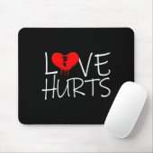 Love Hurts Broken Heart Divorce Breakup Heartbroke Muismat (Met muis)