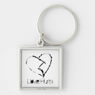 Love Hurts-Broken Heart Sleutelhanger
