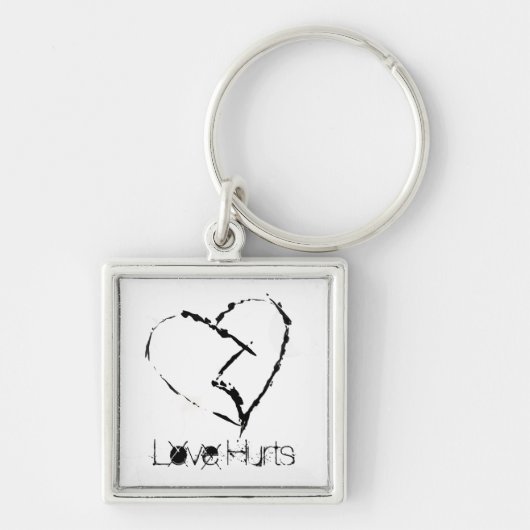 Love Hurts-Broken Heart Sleutelhanger (Voorkant)