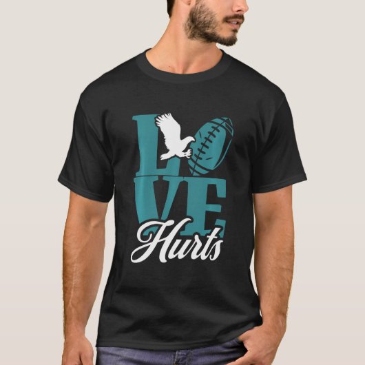Love Hurts Eagles Retro T-shirt (Voorkant)