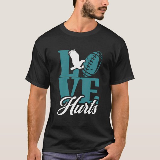 Love Hurts Eagles Retro T-shirt (Voorkant)