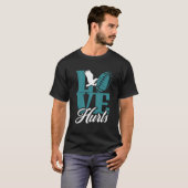 Love Hurts Eagles Retro T-shirt (Voorkant volledig)