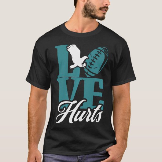 Love Hurts Eagles Retro T-shirt (Voorkant)
