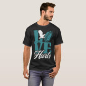 Love Hurts Eagles Retro T-shirt (Voorkant volledig)
