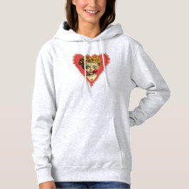 Love Hurts Fun Steampunk Cherub Angel Zombie Doll Hoodie