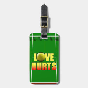 Love Hurts, Funny Tennis Bagagelabel