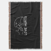 Love Hurts Parrot Lovers African Grey Budgerigar F Deken (Voorkant Verticaal)