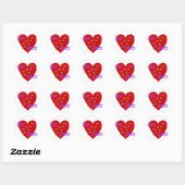 Love Hurts Ronde Sticker (Vel)