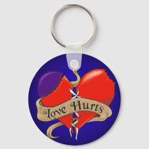 Love HurtscButton Sleutelhanger