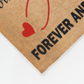 Love Husband | Brief aan mijn man van wie ik je ho Fleece Deken (Hoek)