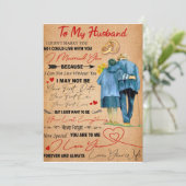 Love Husband | Brief aan mijn man van wie ik je ho Kaart (Staand voorkant)