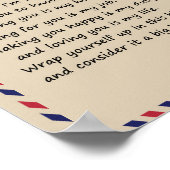 Love Husband | Brief aan mijn man van wie ik je ho Poster (Hoek)