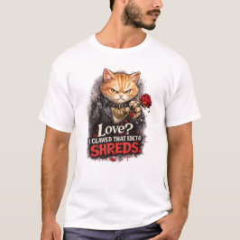 Love? I Clawed That Idea to Shreds – Funny Anti-Va T-shirt