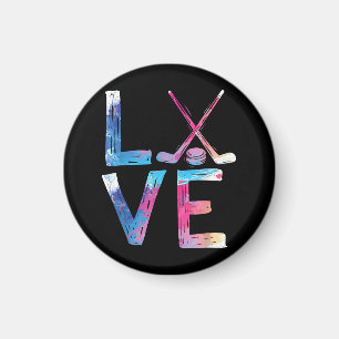 Love Ice Hockey Girls Hockey Gifts Womens Ice Hock Magneet