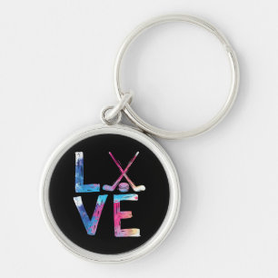 Love Ice Hockey Girls Hockey Gifts Womens Ice Hock Sleutelhanger