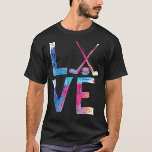 Love Ice Hockey Girls Hockey Womens Ice Hockey T-shirt