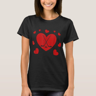 Love Ice Hockey Hearts Hockey Lovers T-shirt