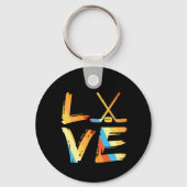 Love Ice Hokey Sleutelhanger (Voorkant)