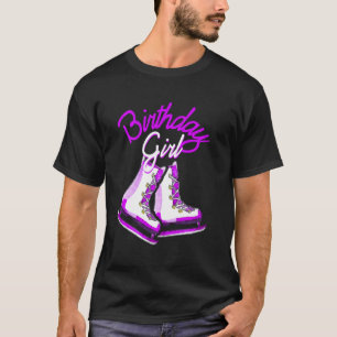 Love Ice Skating Love Party Birthday Girl 1 T-shirt