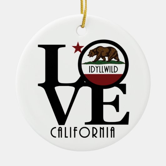 LOVE Idyllwild Californië Keramisch Ornament (Voorkant)