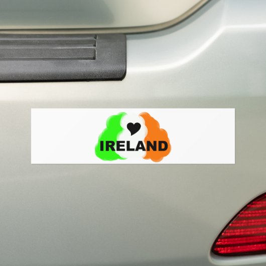 LOVE IERLAND BUMPERSTICKER (Op auto)
