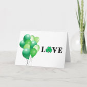 LOVE Ierland Groene Ballonnen All Purpose Deken Kaart (Voorkant)