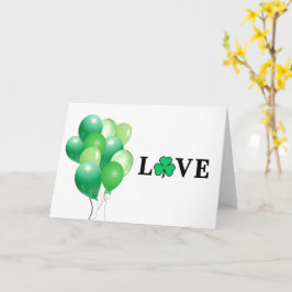 LOVE Ierland Groene Ballonnen Multifunctionele Dek Kaart