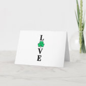 LOVE Ierland Klaver Shamrock Algemeen Kaart (Voorkant)