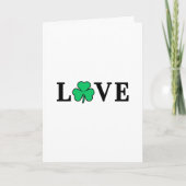 LOVE Ierland Klaver Shamrock All Purpose Deken Kaart (Voorkant)