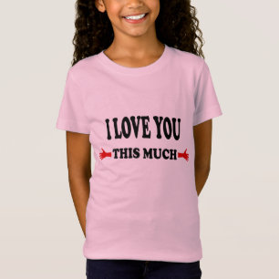 LOVE! Ik hou zoveel van je Open Armen T-shirt