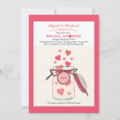 Love in a Jar Shower Invitation Kaart (Voorkant)