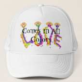Love in All Colors Trucker Pet (Voorkant)