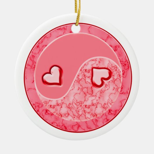 Love in Balance Yin Yang Ornament (Voorkant)