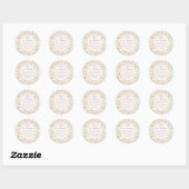 Love in Bloom Bloem Bruiloft Shower Sticker (Vel)
