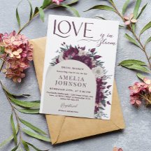 Love in Bloom Bloemen Bourgondië Crème Bruiloftsfe