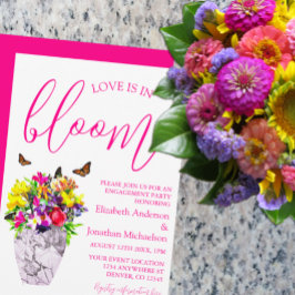 Love In Bloom Bloemen Verlovingsfeest Kaart