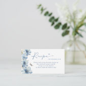LOVE IN BLOOM BLUE FLORAL BRIDAL SHOWER RECIPE  INFORMATIEKAARTJE (Staand voorkant)